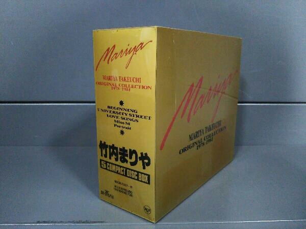 CD 竹内まりや ORIGINAL COLLECTION 1978~1981 BOXにヤケとイタミあり