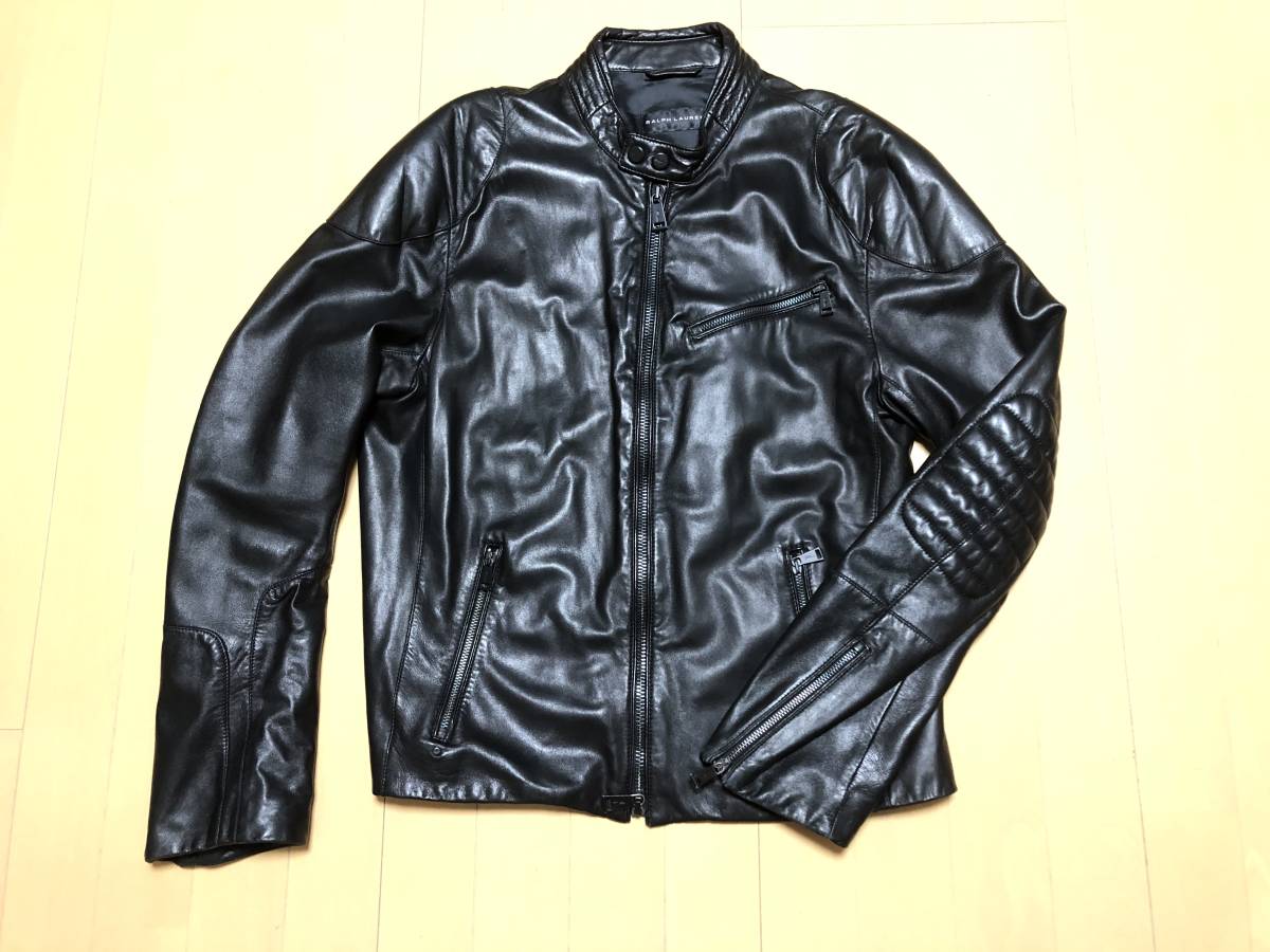 定10万 RALPH LAUREN BLACK LABEL バイカージャケット