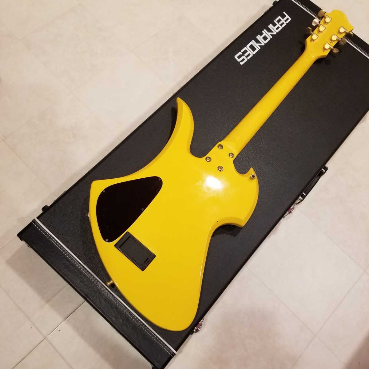 状態良好『バーニーbyフェルナンデスMG-145S HY+スカルストラップ