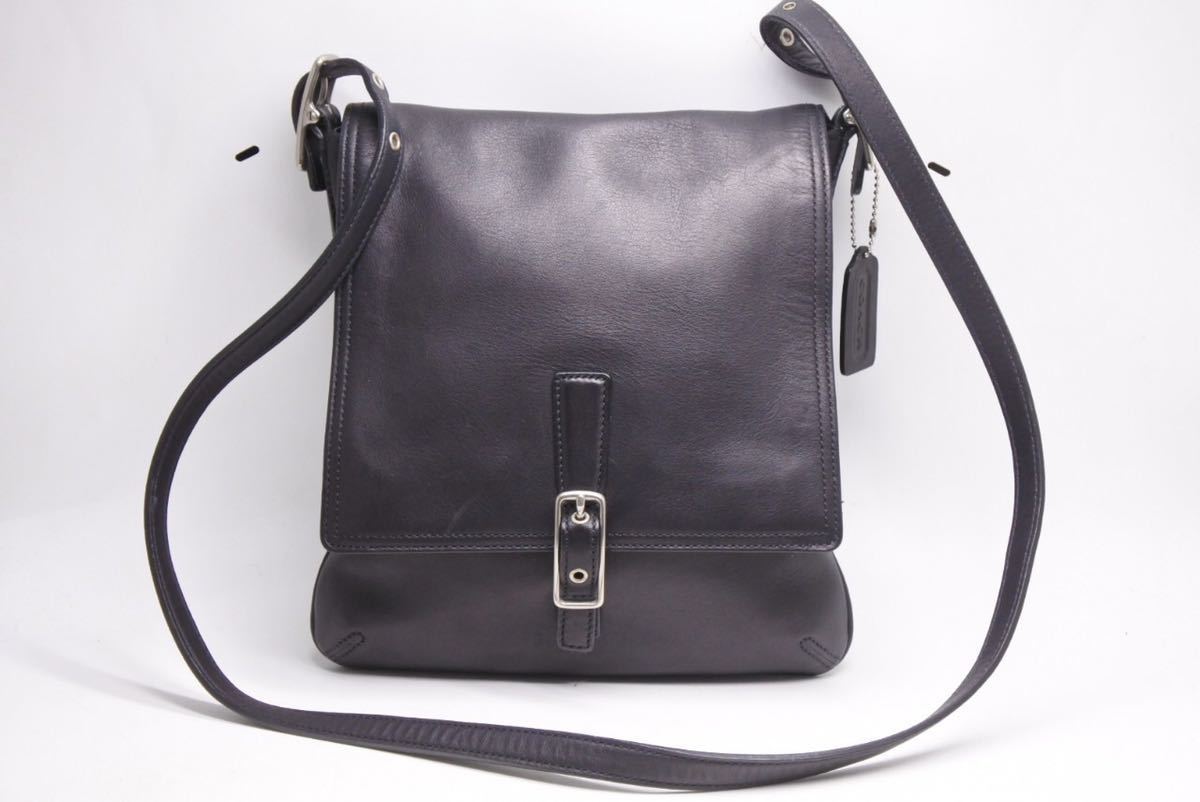 COACH コーチ ショルダーバッグ レザー ブラック ヴィンテージ 良好 