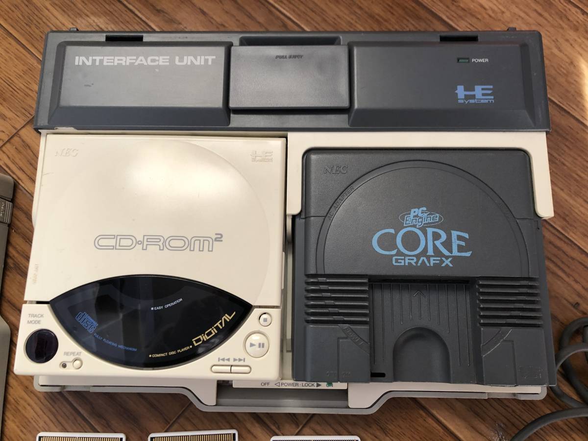 NEC PCエンジン インターフェースレア ユニット ソフト 5本など NEC PC ENGINE INTERFACE UNIT(本体 ...