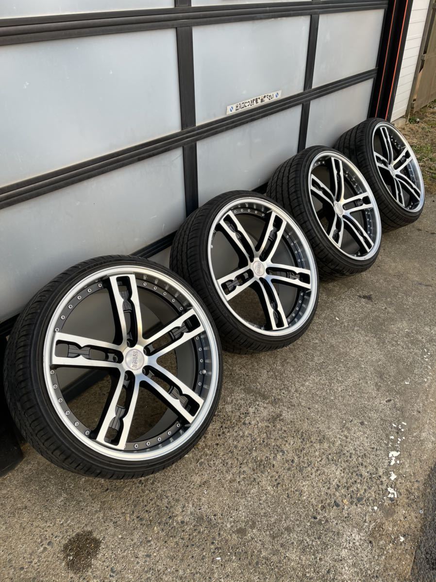 綺麗M'sスピード22インチ　9J 10J タイヤばり山　ベンツ　アウディ