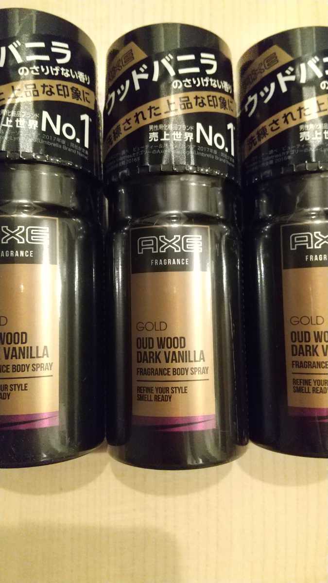 ◆即決■送料無料◆未使用新品◆アックスAXEボディスプレーフレグランスGOLDゴールド◆ウッドバニラ◆OUDWOOD◆DARKVANILLA◆60g×6個_2