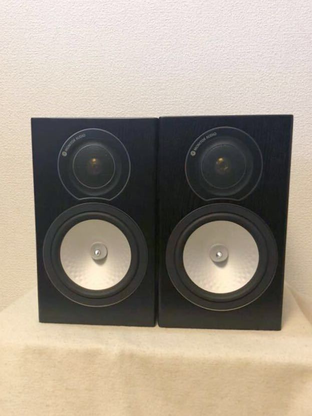 英国 コンパクトスピーカーの名機 モニターオーディオ MONITOR AUDIO SILVER RX1 ブラックオーク quad linn ...