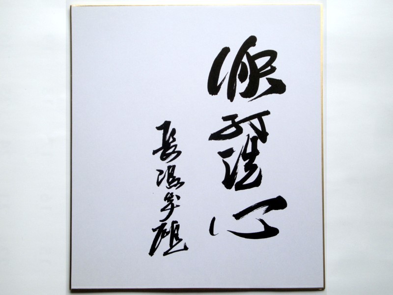 巨人軍 長嶋茂雄 直筆サイン色紙 洗心 Www Vetrepro Fr