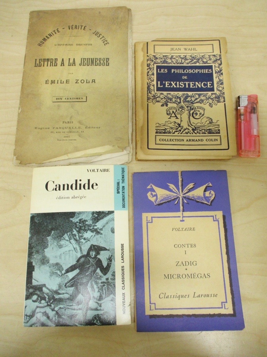 S310b 洋書 ヴォルテール Voltaire カンディード ザディーグ 他 まとめて4冊 アンティーク ディスプレイ 文学 小説 ジャン ヴァール 洋書 売買されたオークション情報 Yahooの商品情報をアーカイブ公開 オークファン Aucfan Com