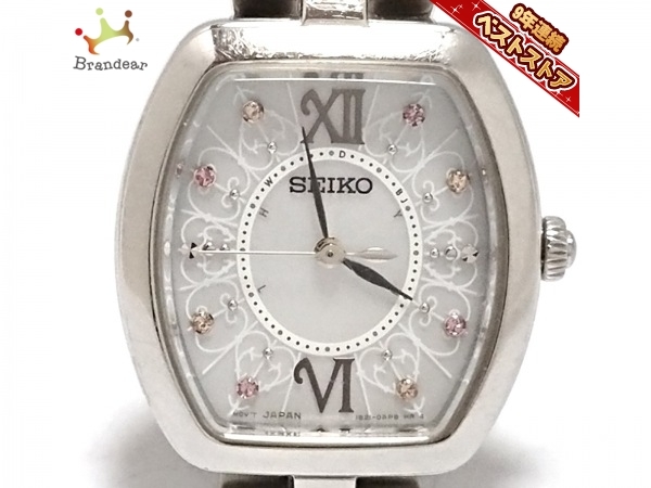 低価，新作 SEIKO セイコー 腕時計 1B21-0AH0 レディース SPECIALEDITION/ラインストーン ライトグレー(ワイアード)｜売買されたオークション情報、yahooの商品情報をアーカイブ公開 - オークファン ワイアード