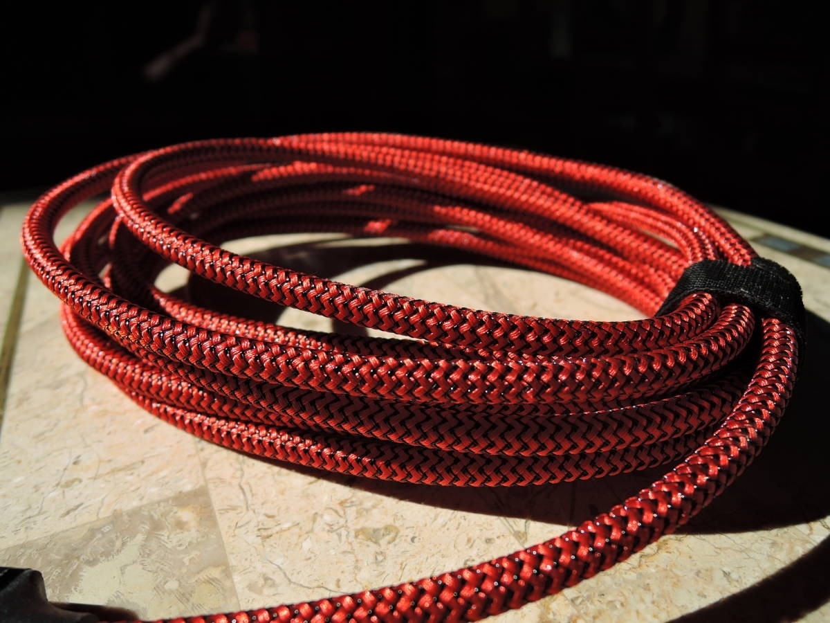 ★4K UHD・RED【無ハンダ・7対14芯＜高信頼＞トリプルシールド ジャンパーケーブル・高耐久ナイロン編み（20cm4本）】