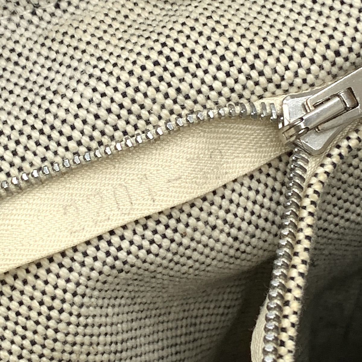 1円 HERMES エルメス ニューフールトゥ トートMM キャンバス 