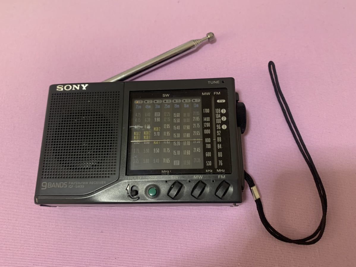 オーディオ機器 s*B様 SONY ICF-SW22 9バンド レシーバー ポータブルラジオ