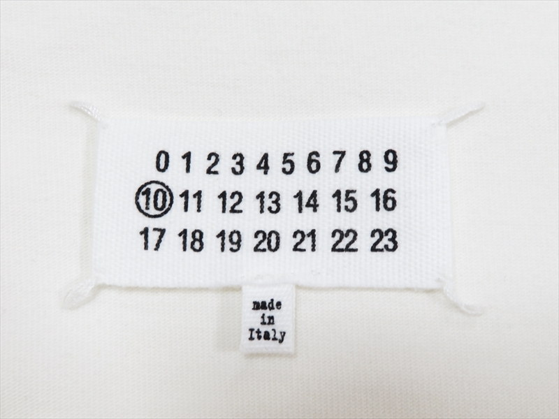 メゾン マルジェラ カレンダー ロゴ 19ss オーバーサイズ スウェット 50 ホワイト Maison Margiela オーバーサイズ sweat printed XS新品
