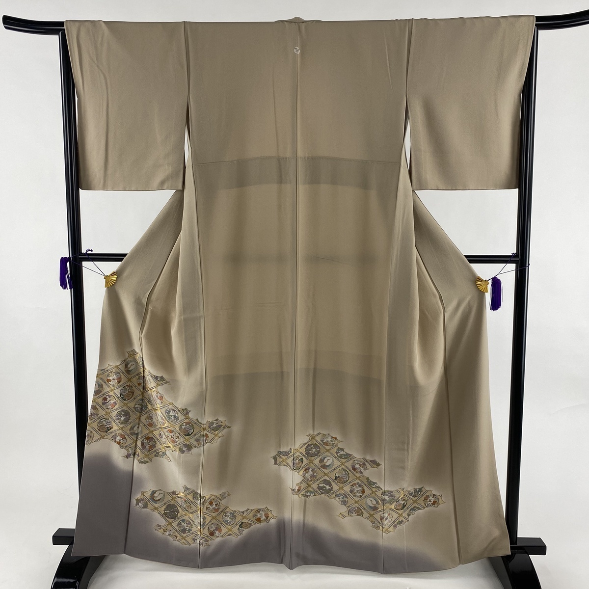 専用 T‐405 色留袖 京友禅 手刺繍 松竹梅 雲取 暈し1つ紋 金銀糸 美品 T‐405 色留袖 京友禅 手刺繍 松竹梅 雲取 暈し1つ紋 金銀糸 美品