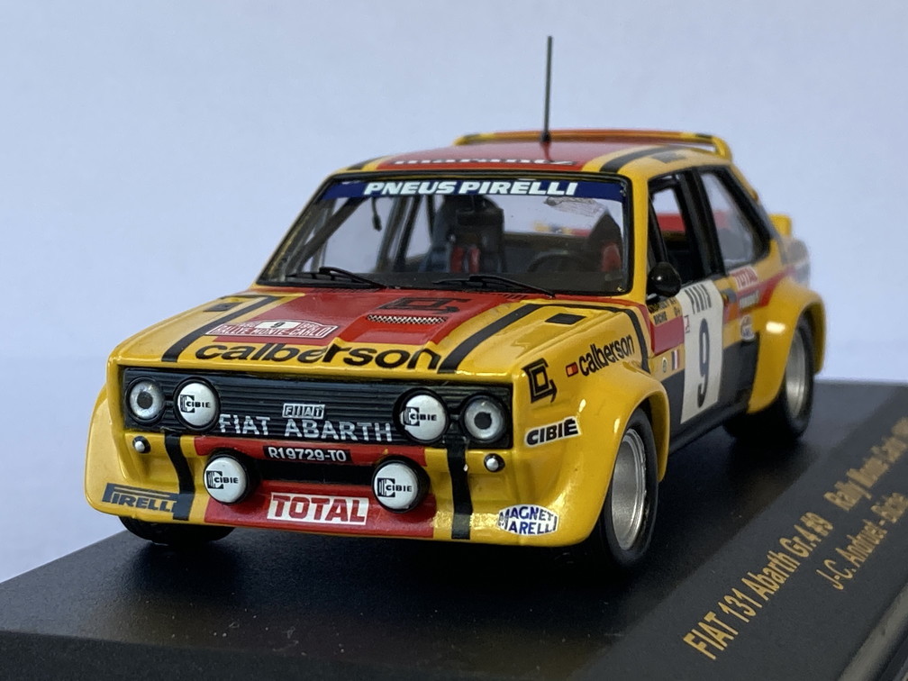 Fiat 131 Abarth Rally Monte Carlo 1980 1/43 Ixo A Escala Amarillo
