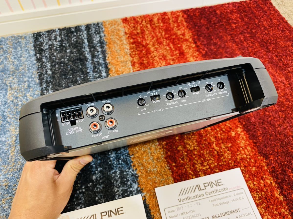 ALPINE 4チャンネルパワーアンプ MEV-P407 アルパイン 4チャンネル パワーアンプ - アルパイン MRV-F407 パワー