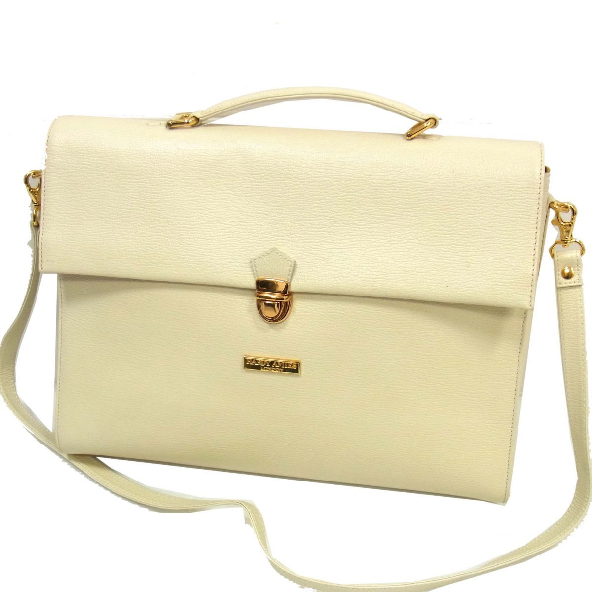 カンバラ様用HARDY　AMIES ハーディーエイミス　 レザービジネスバッグ ◎ハーディエイミス ブリーフケース レザーバッグ ショルダーバッグ