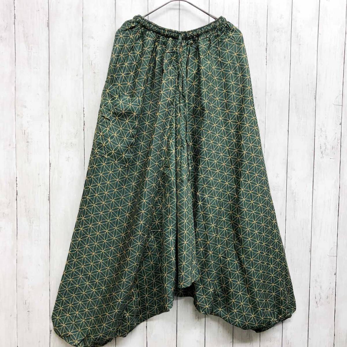 サルエルパンツ タイパンツ エスニック ファッション メンズ レディース ユニセックス フリーサイズ レーヨン ヨガ ゆったり グリーン サルエルパンツ 売買されたオークション情報 Yahooの商品情報をアーカイブ公開 オークファン Aucfan Com