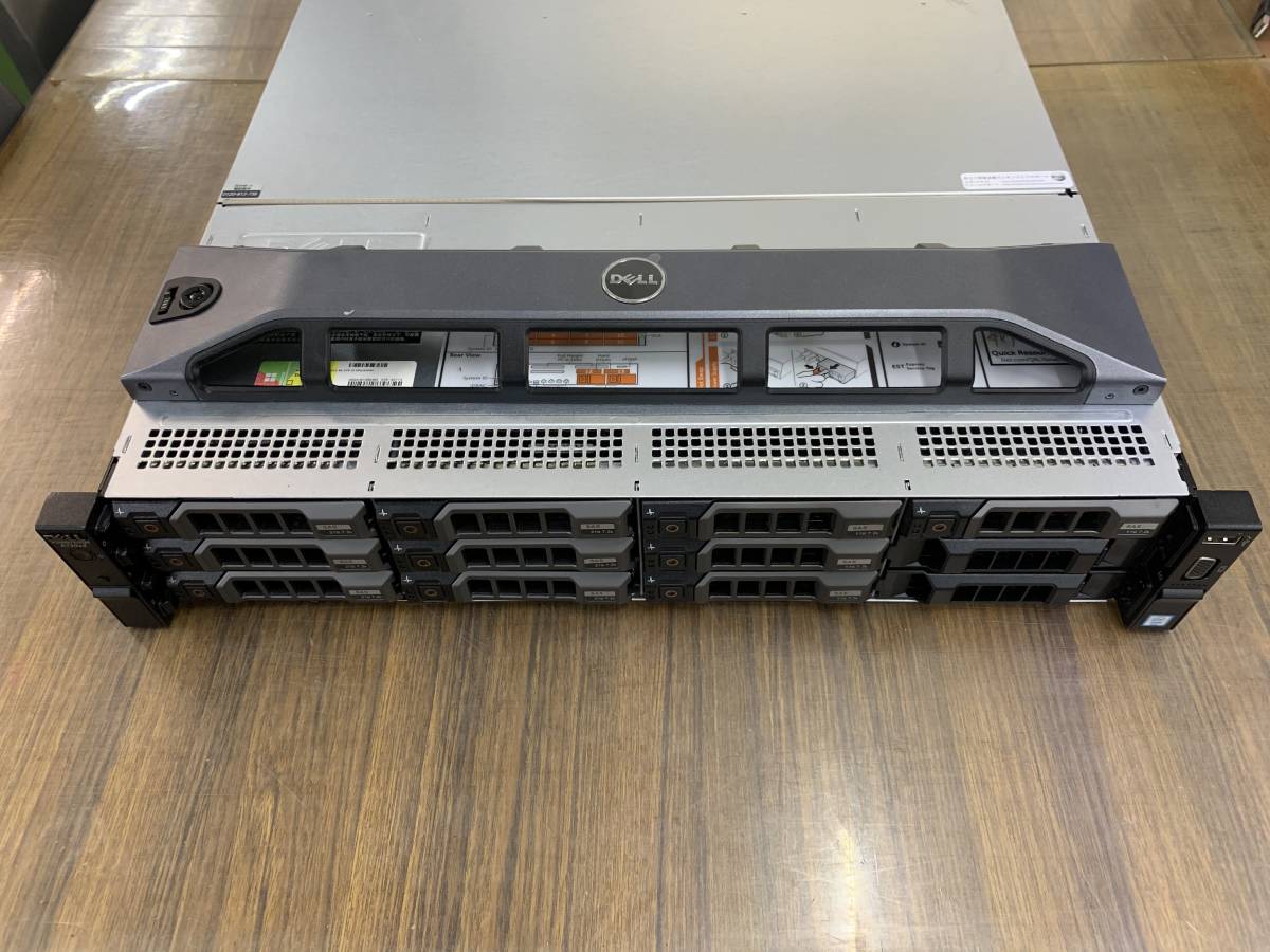 [中古] DELL PowerEdge R730xd Xeon CPU E5-2623 v4 2.60GHz x1 32GB HDD(2TB x6 3.5inchモデル) H730 Mini 電源ユニットx2