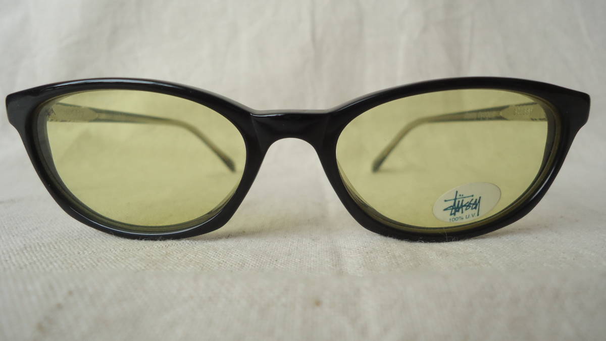 Stussy eyegear RICHIE 黒フレーム/黄レンズ %off ステューシー 