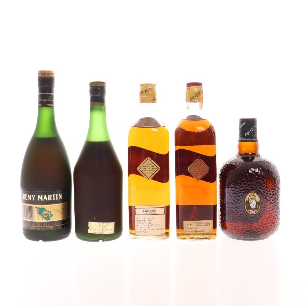 1円◇ 酒 レミーマルタン ジョニーウォーカー オールドパー 等 5本