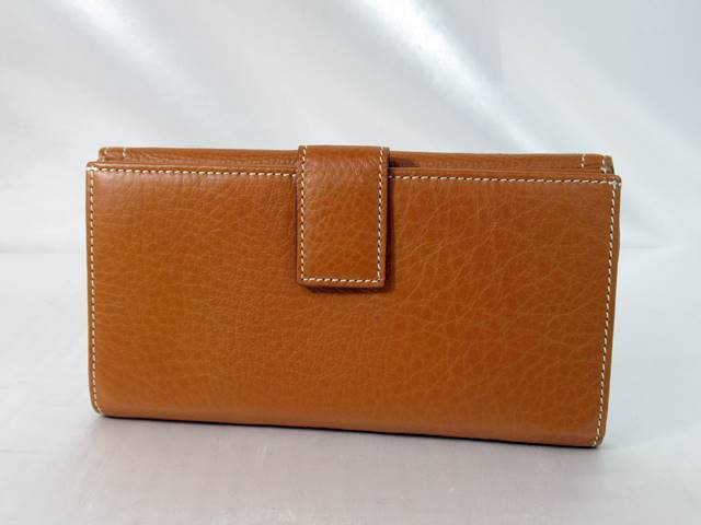 【美品】クリスチャンディオール二つ折り財布キャメルD金具 Christian Dior クリスチャン ディオール 財布 ブラウン CD レザー 二
