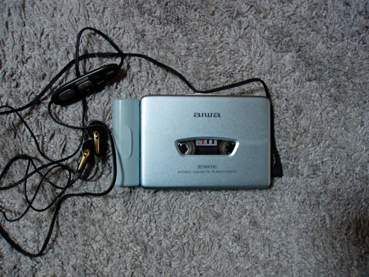 AIWA カセットプレーヤー オーディオ機器 aiwa PX570 プレーヤー TP