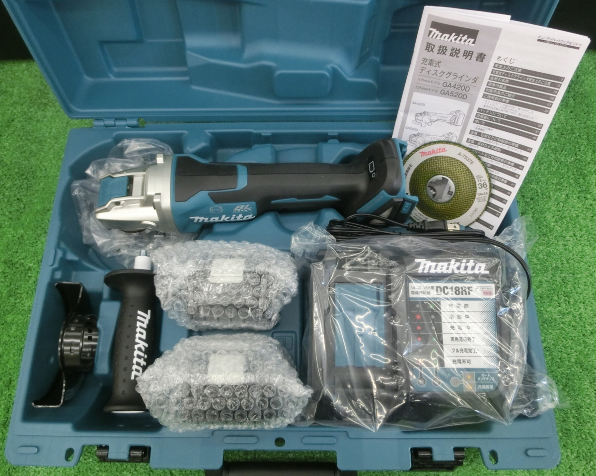 新品♪ マキタ 100mm 充電式ディスクグラインダ GA420DRGX 18V 6Ah