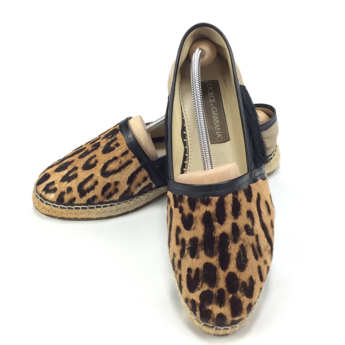 新品 Dolce & Gabbana レオパード エスパドリーユ ヒョウ柄 