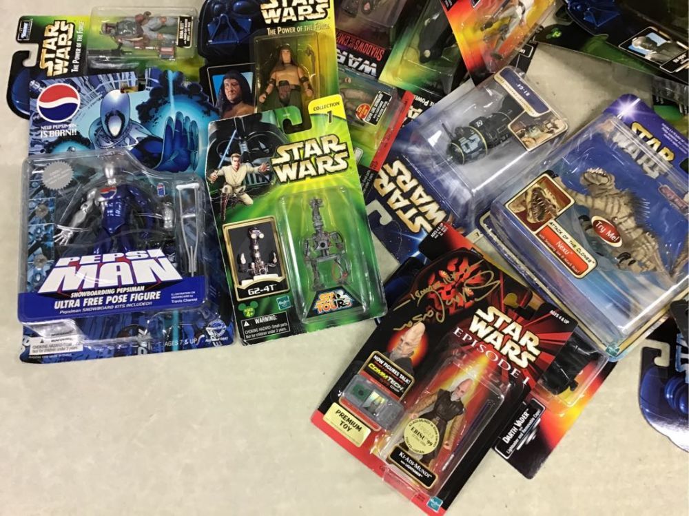 1円～ 同梱不可 ジャンク スターウォーズ、ペプシマン等 ヨーダ、ハンソロ インベスピンギア、ダースベイダー 他 フィギュア_4