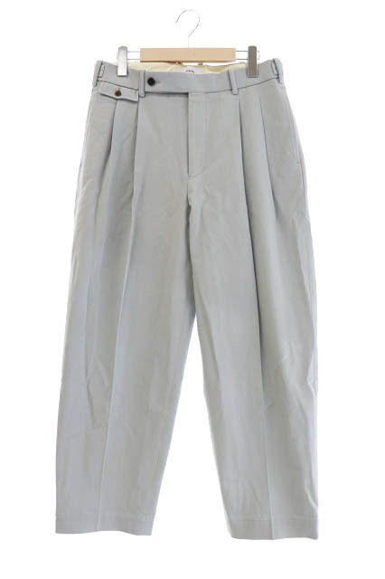 マーカ marka 21SS CLASSICAL TROUSERS 30/2 compact high twisted twill ツイル クラシカルトラウザーズ パンツ M21A-03PT01C 1 青 ●
