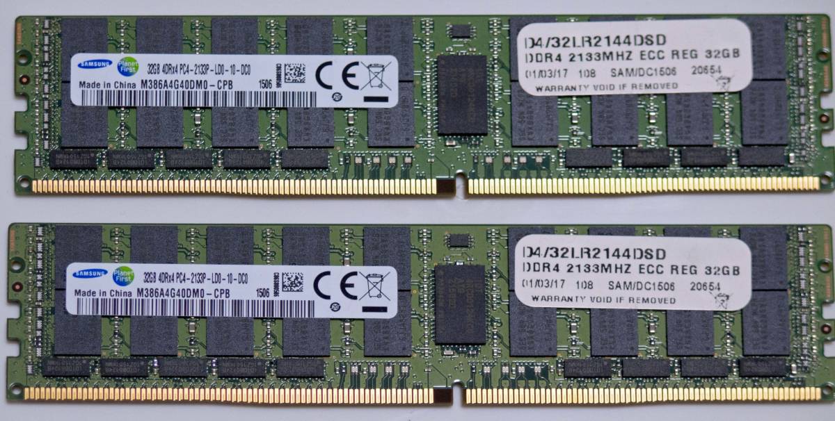 PC4-17000 ECC DDR4 DDR4-2133 Load 32GB Reduced Memory 2133MHz 4Rx4 
