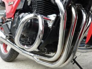 Z400GP 極太エンジンガード 新品 メッキ マフラー