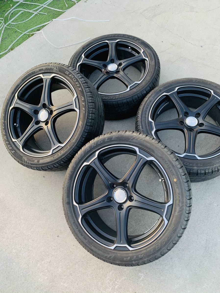 ALGERNON FENICE 18インチ 114.3 5H 7J+50 225/45r18 山バリ オデッセイ ヴォクシー エスクァイア セレナ ステップワゴンノア