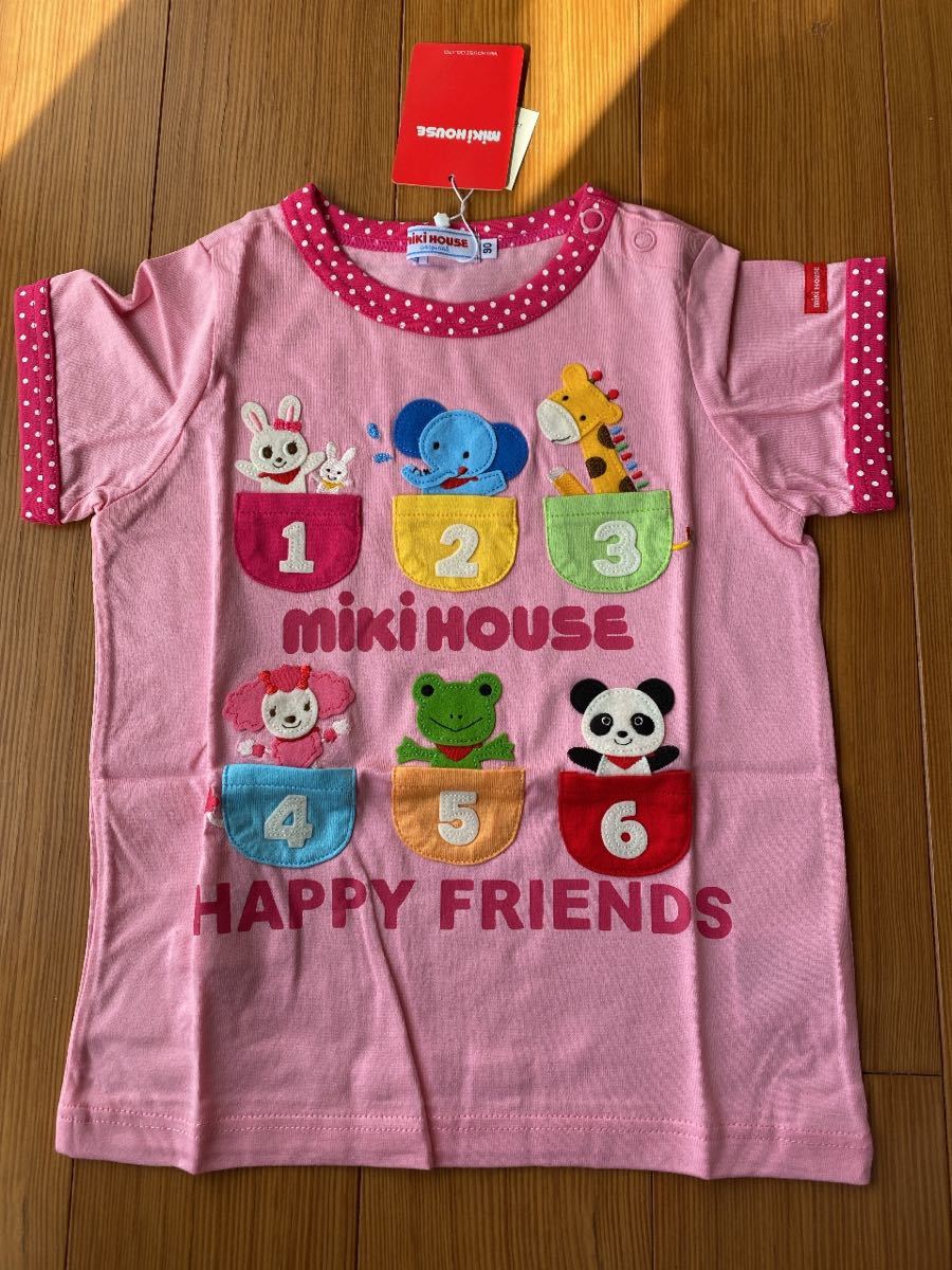 SALE 即決 新品 日本製 ミキハウス Tシャツ 90