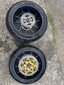 Ninja ZX-10R ZXT00C 03-04 C型 前後 ホイール セット ディスク付