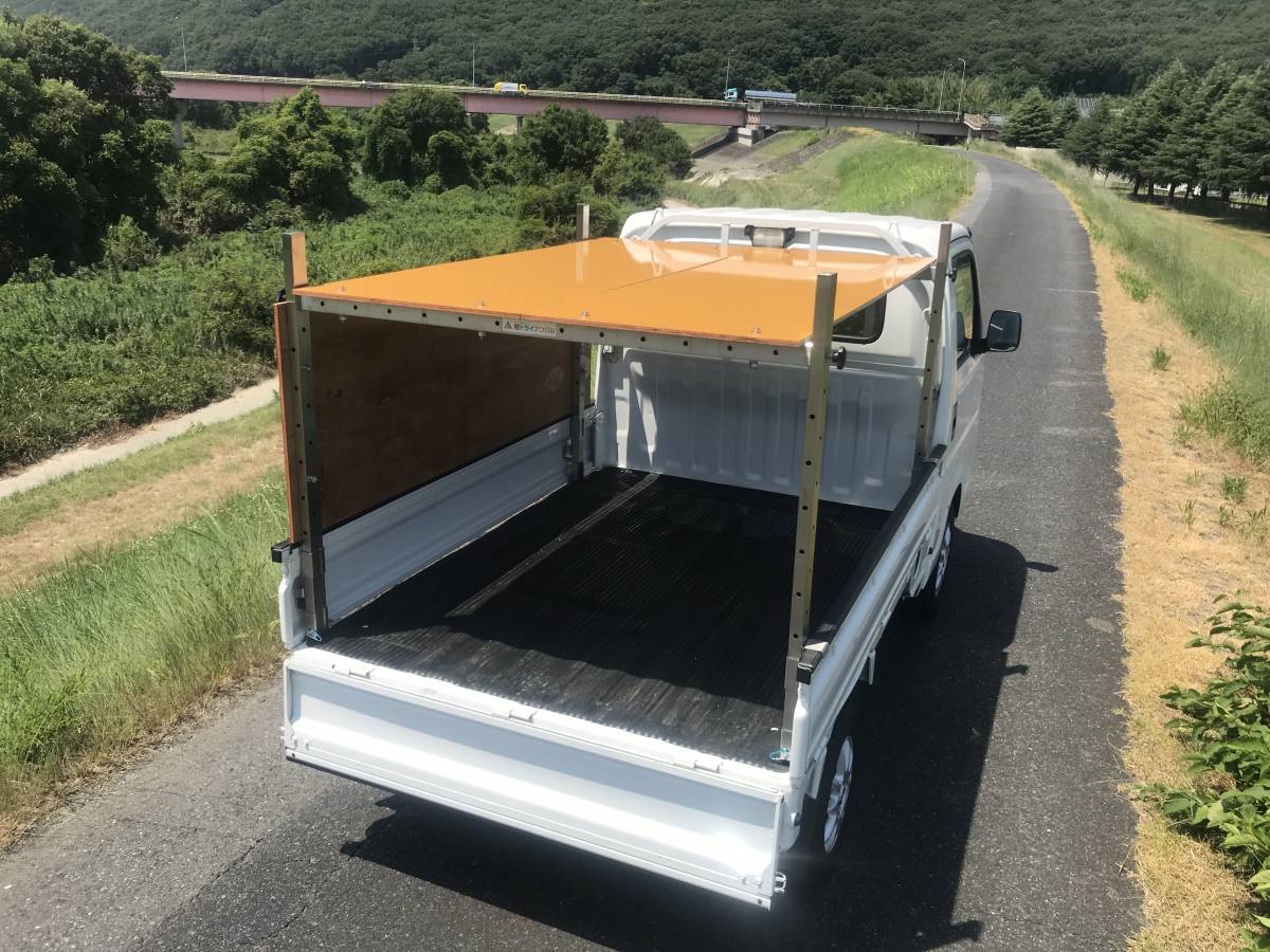 穴あけ 溶接不要 軽トラ用 荷台キャリア 軽トライアングル 伸縮なし110