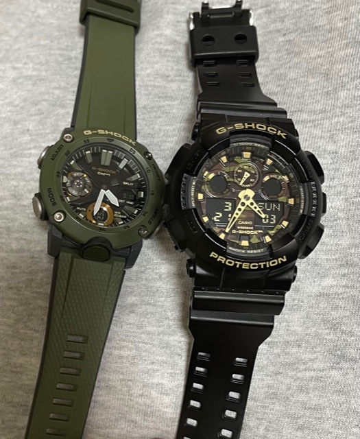 【安い，セール】 G-SHOCK腕時計 ２本セット GA-2000 迷彩 GA-100CF(その他)｜売買されたオークション情報、yahooの商品情報をアーカイブ公開 - オークファン G-SHOCK