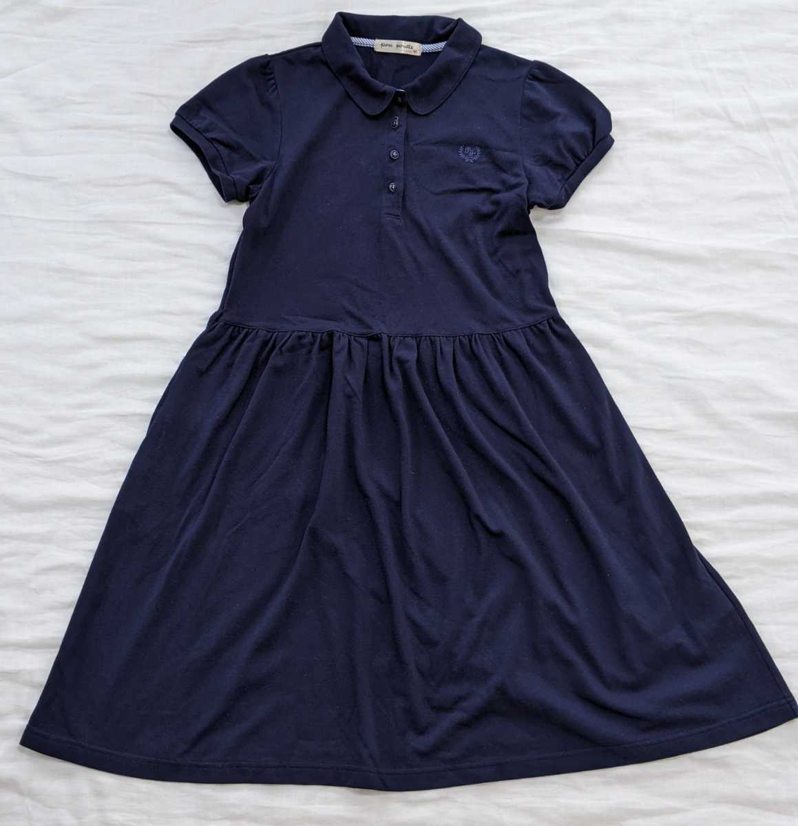 ポンポネット 半袖 ポロワンピース パフ袖 L 160 ナルミヤ Pomponette 学校見学 上品 お嬢様コーデ ワンピース ロング 売買されたオークション情報 Yahooの商品情報をアーカイブ公開 オークファン Aucfan Com