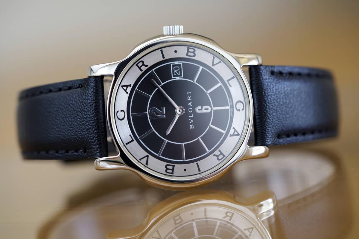 美品 ブルガリ ソロテンポ ST35 ブラック メンズ Bvlgari 【公式通販】