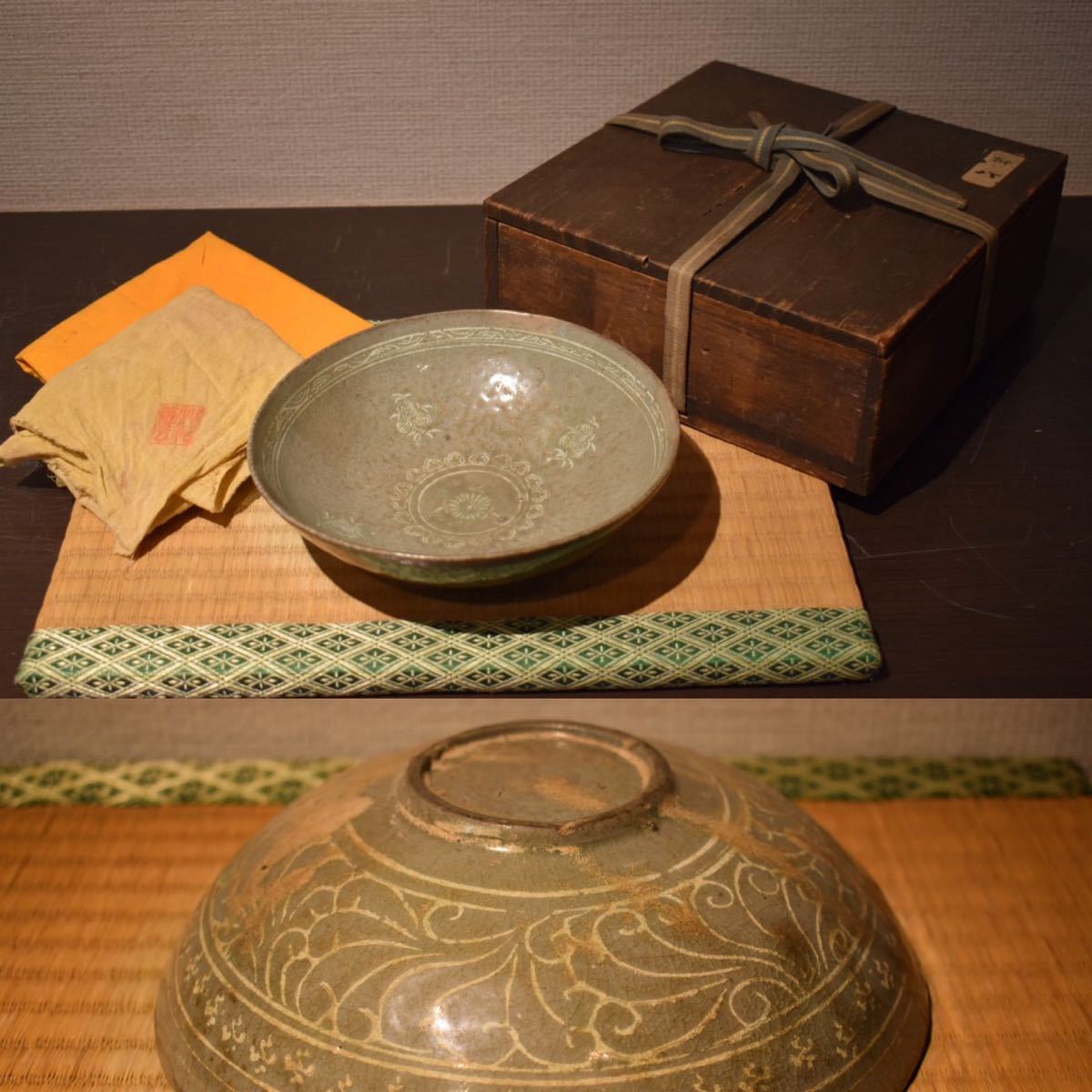 慶應◇人間国宝【井上萬二】作 白磁花形花器 直径23cm 共箱・共布付
