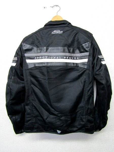 S0750:Moto Base モトベース ジャケット /黒/L/ ブルゾン バイカージャケット レーシングジャケット メッシュ メンズ バイク