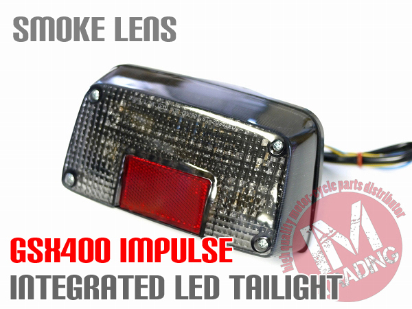 バイク GSX400インパルス用LEDテールランプ クリアレンズ 超激得，低価