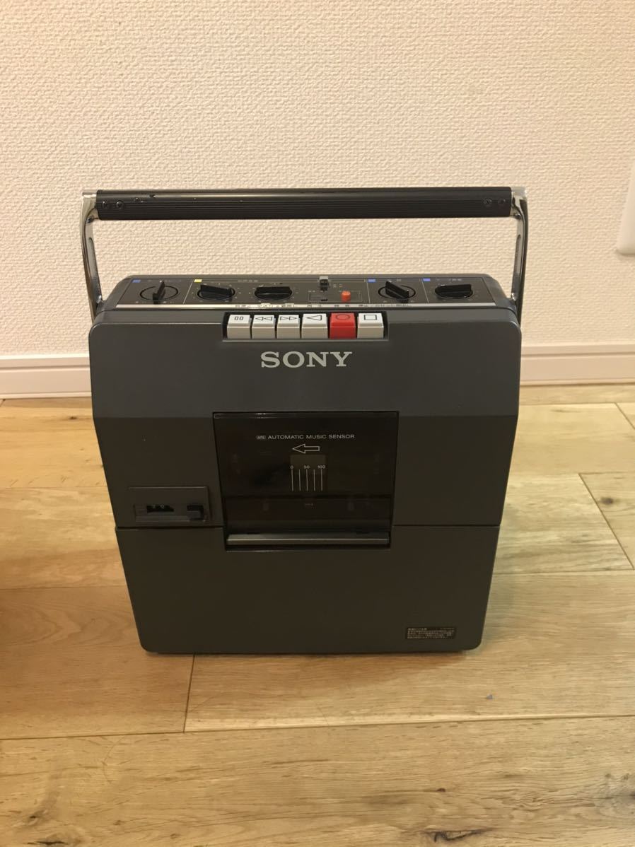 極美品SONY カセットレコーダー TCM-1390 保護カバー説明書付き 出品