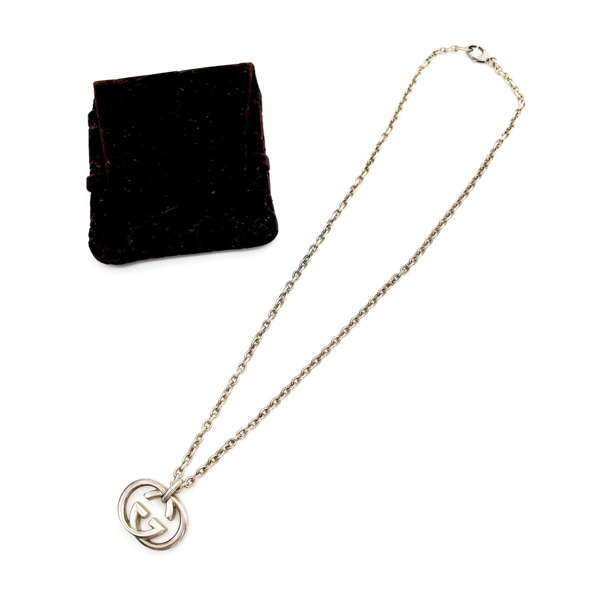 HOT，爆買い 1円 グッチ GUCCI インターロッキング Interlocking チェーン ネックレス 925 シルバー メンズ レディース GG 50cm(ネックレス、ペンダント、チョーカー)｜売買されたオークション情報、yahooの商品情 ネックレス、ペンダント、チョーカー