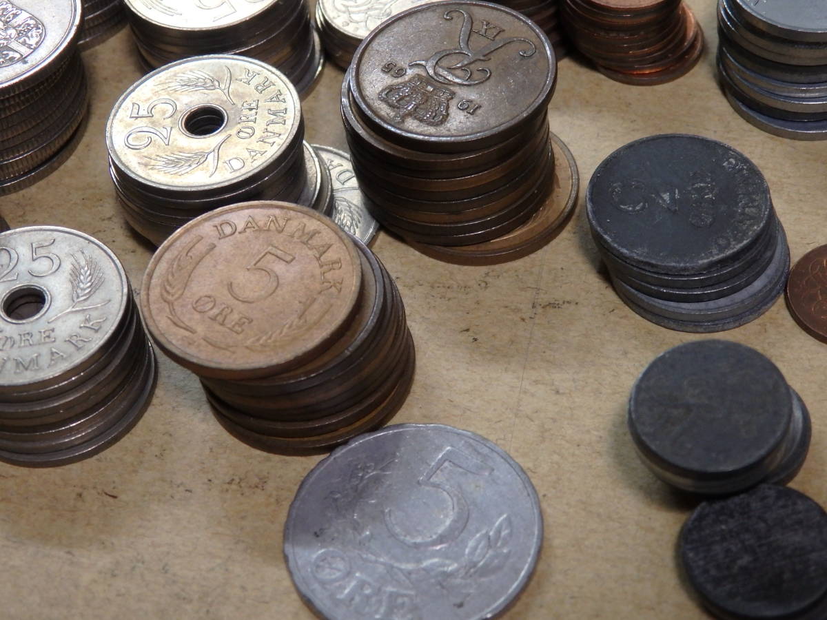 外国コイン デンマークのコイン 約２５５クローナー