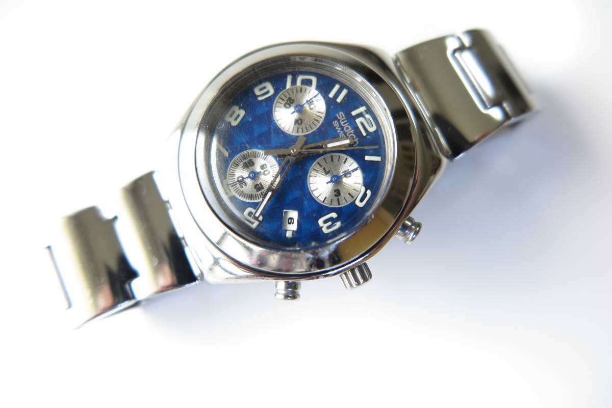 ＳＷＡＴＣＨ スウォッチ ＩＲＯＮＹ アイロニー 稼働品 ステンレス仕様 クロノグラフ AG2003 ＳＷＩＳＳ ＭＡＤＥ 腕時計(IRONY)｜売買されたオークション情報、yahooの商品情報をアーカイブ公開  - オークファン（aucfan.com）