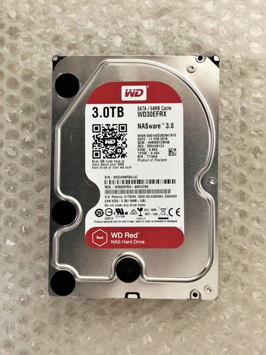 Digital 3TB Western WD30EFRX SATA WD Red | 3.5インチ 内蔵HDD Drive