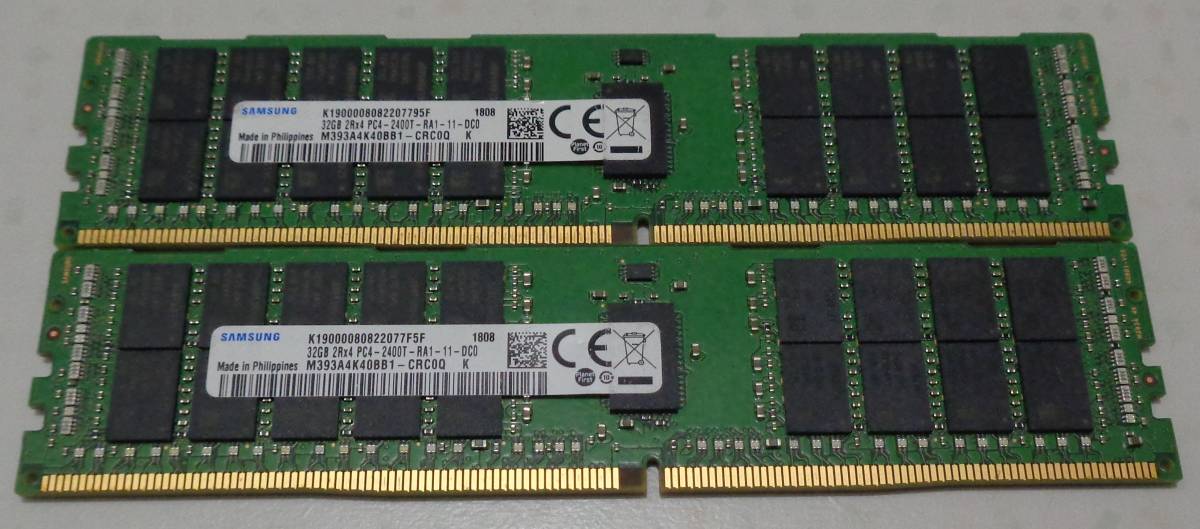 Samsung 32GB DDR4 メモリ 2枚セット