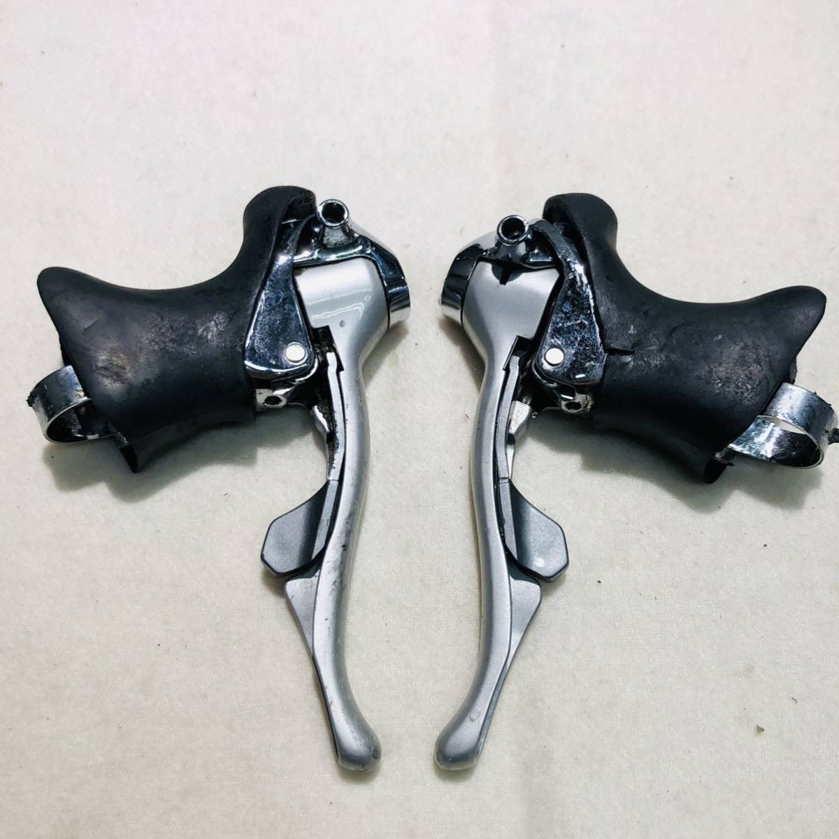 シマノ　デュラエース　ST-7400　STIレバー8S 美品シートポスト25㍉ ST-7400 シマノ DURA-ACE SHIMANO STIレバー Shimano Dura Ace
