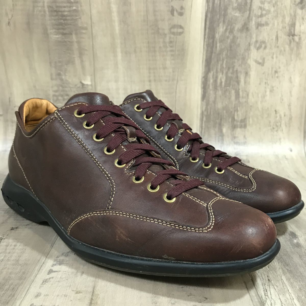 Nike ナイキ コールハーン レザースニーカー カジュアルスニーカー ダークブラウン 25 5cm 8インチ以下 売買されたオークション情報 Yahooの商品情報をアーカイブ公開 オークファン Aucfan Com