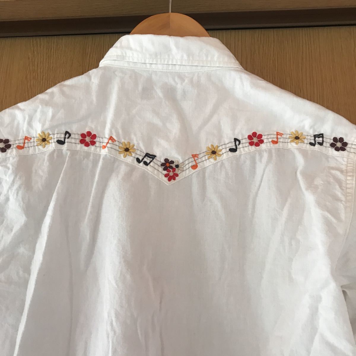 ルードギャラリーRUDE GALLERYウエスタンシャツ3 フラワー 花 ギター  